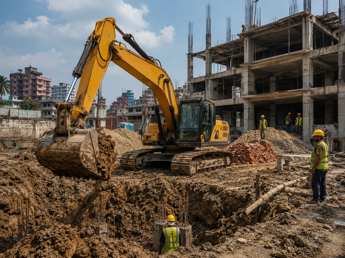 আরবান ফাউন্ডেশন excavation - RentCTG.com Bangladesh equipment rental image 1